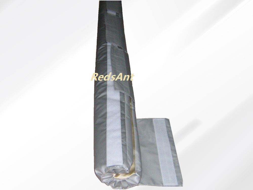 Aislamiento de manta térmica flexible extraíble para tubería de vapor